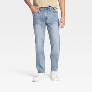 Goodfellow & Co -  Men's Mid Rise Casual Fit Straight Light Wash